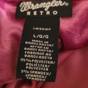 Velvet Wrangler Luxurious Velvet Button Down Shirt in Rich Purple, L,